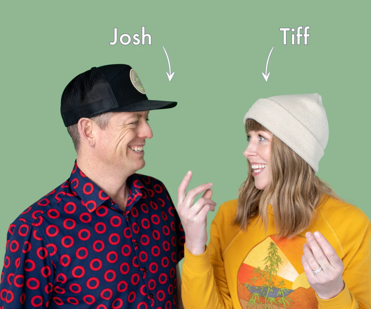 Josh and Tiff, founders of THE HAPPIEST HOUR